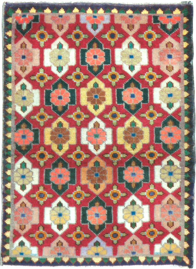 Vintage Persian Tabriz Rug (Pair: 2 of 2), No.22478 - Staging