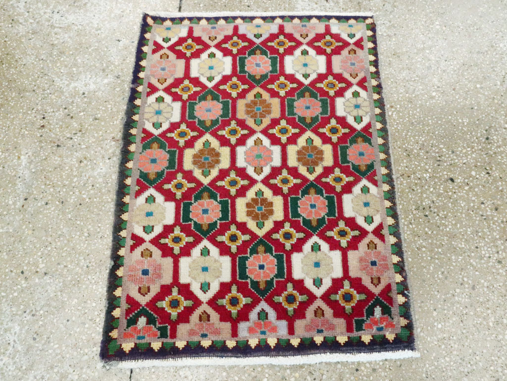 Vintage Persian Tabriz Rug (Pair: 2 of 2), No.22478 - Staging