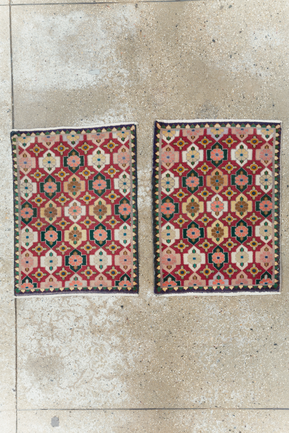 Vintage Persian Tabriz Rug (Pair: 2 of 2), No.22478 - Staging