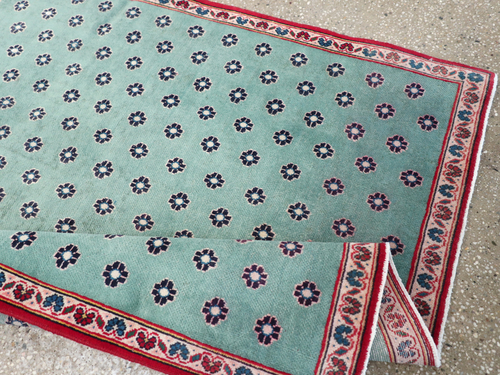 Vintage Kashan Modernist Rug, No.22480 - Staging