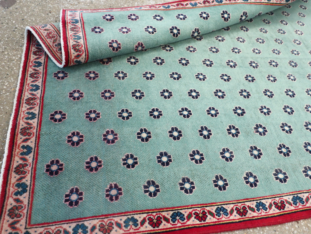 Vintage Kashan Modernist Rug, No.22480 - Staging