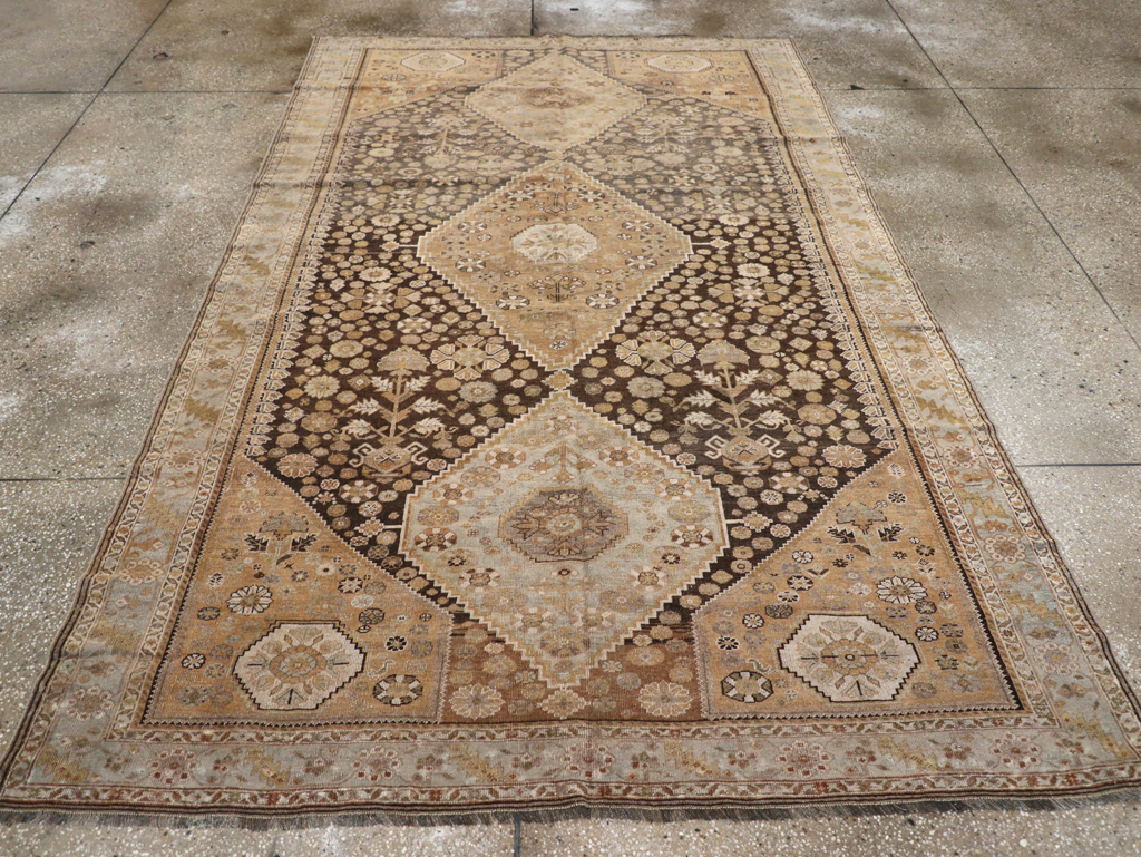Antique Persian Shiraz Rug, No.22496 - Staging