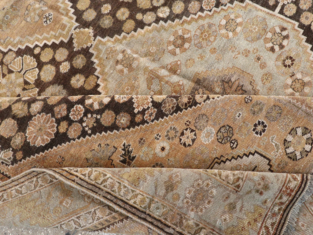 Antique Persian Shiraz Rug, No.22496 - Staging