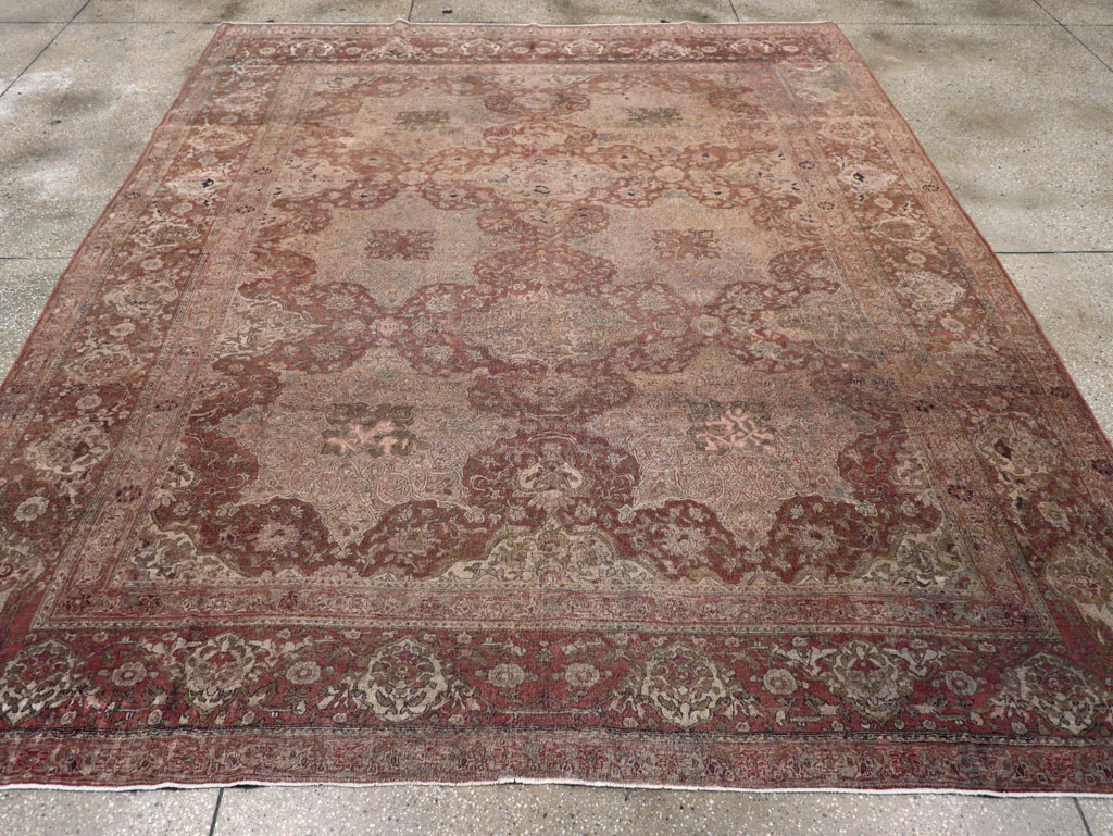 Antique Persian Isfahan Carpet, No.22505 - Staging