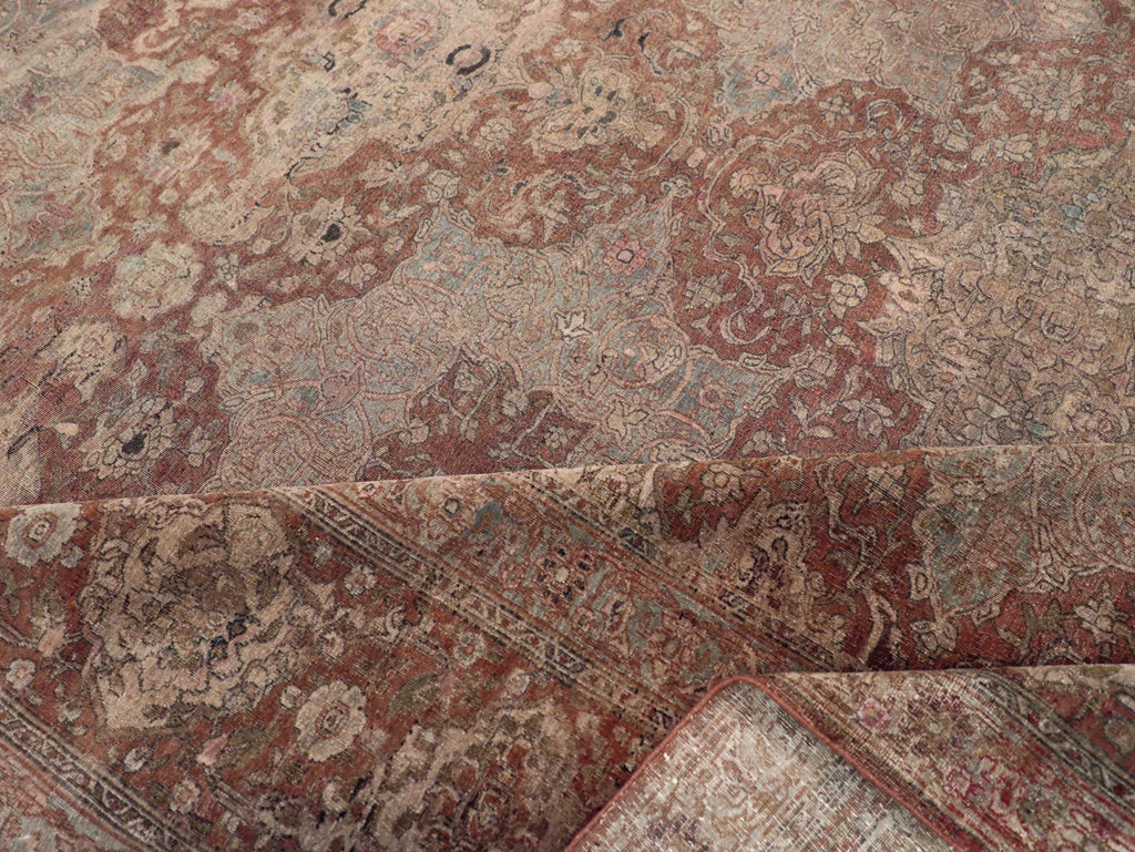 Antique Persian Isfahan Carpet, No.22505 - Staging