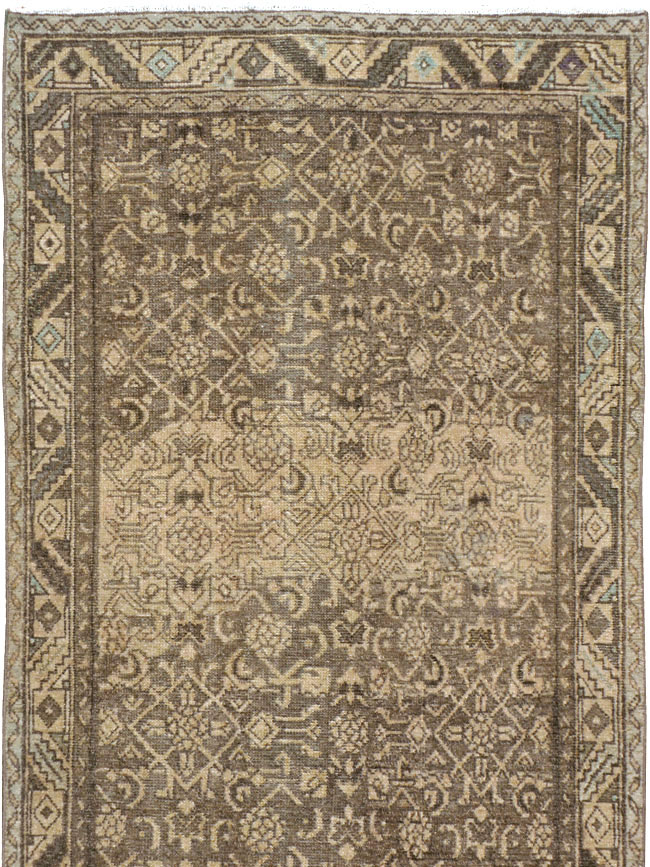 Vintage Persian Malayer Rug, No.22520 - Staging