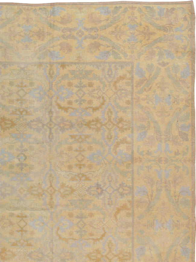 Vintage Spanish Cuenca Oversize Carpet, No.22524 - Staging