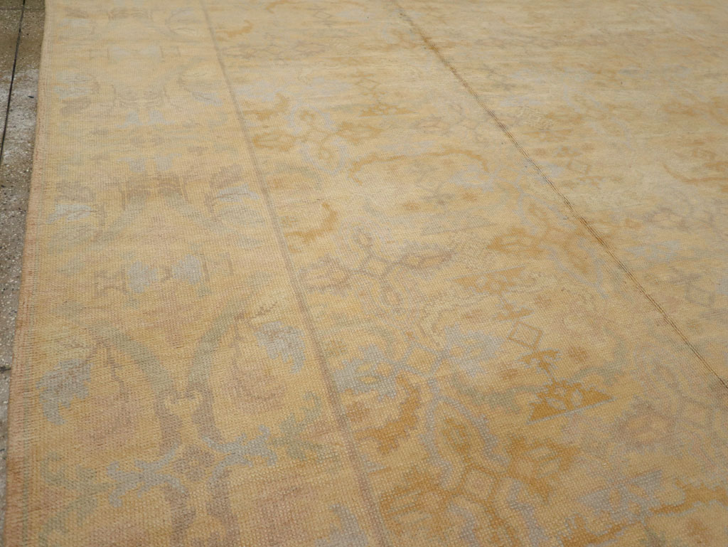 Vintage Spanish Cuenca Oversize Carpet, No.22524 - Staging