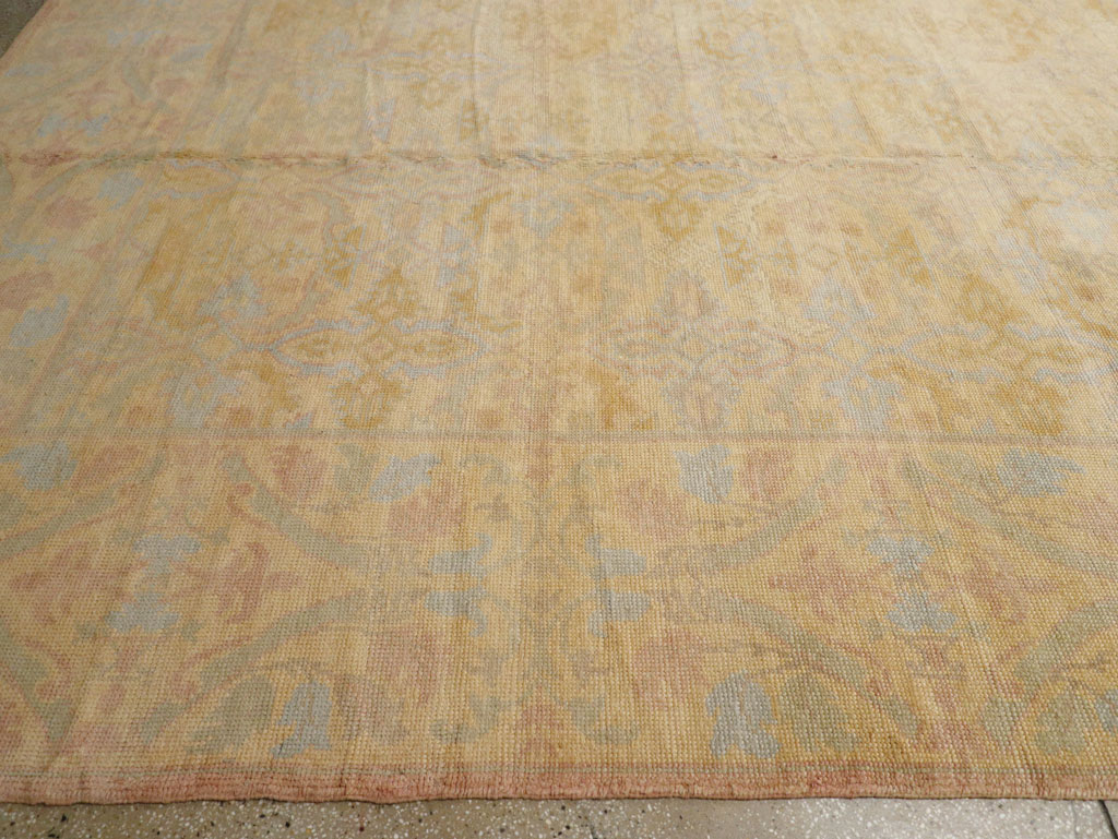 Vintage Spanish Cuenca Oversize Carpet, No.22524 - Staging