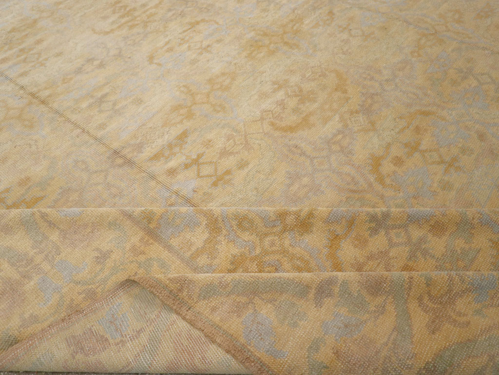 Vintage Spanish Cuenca Oversize Carpet, No.22524 - Staging