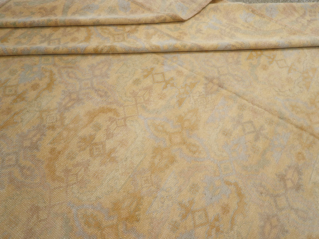 Vintage Spanish Cuenca Oversize Carpet, No.22524 - Staging