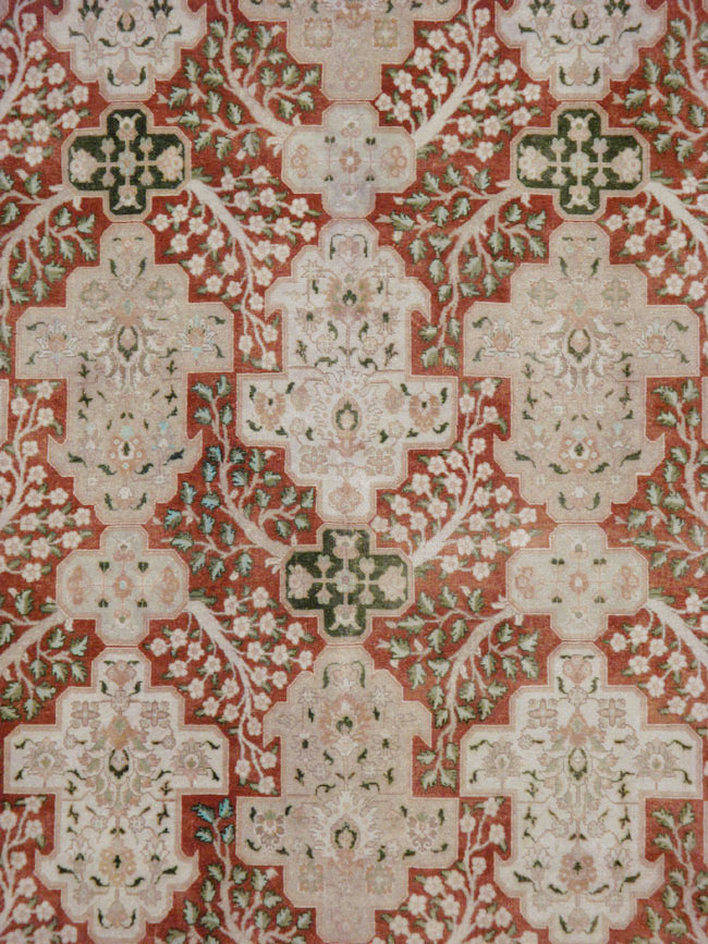 Vintage Persian Tabriz Carpet, No.22528 - Staging