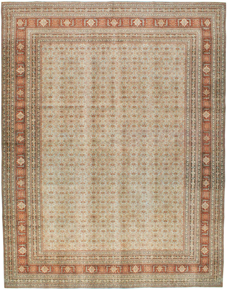Antique Persian Tabriz Carpet, No.22529 - Staging
