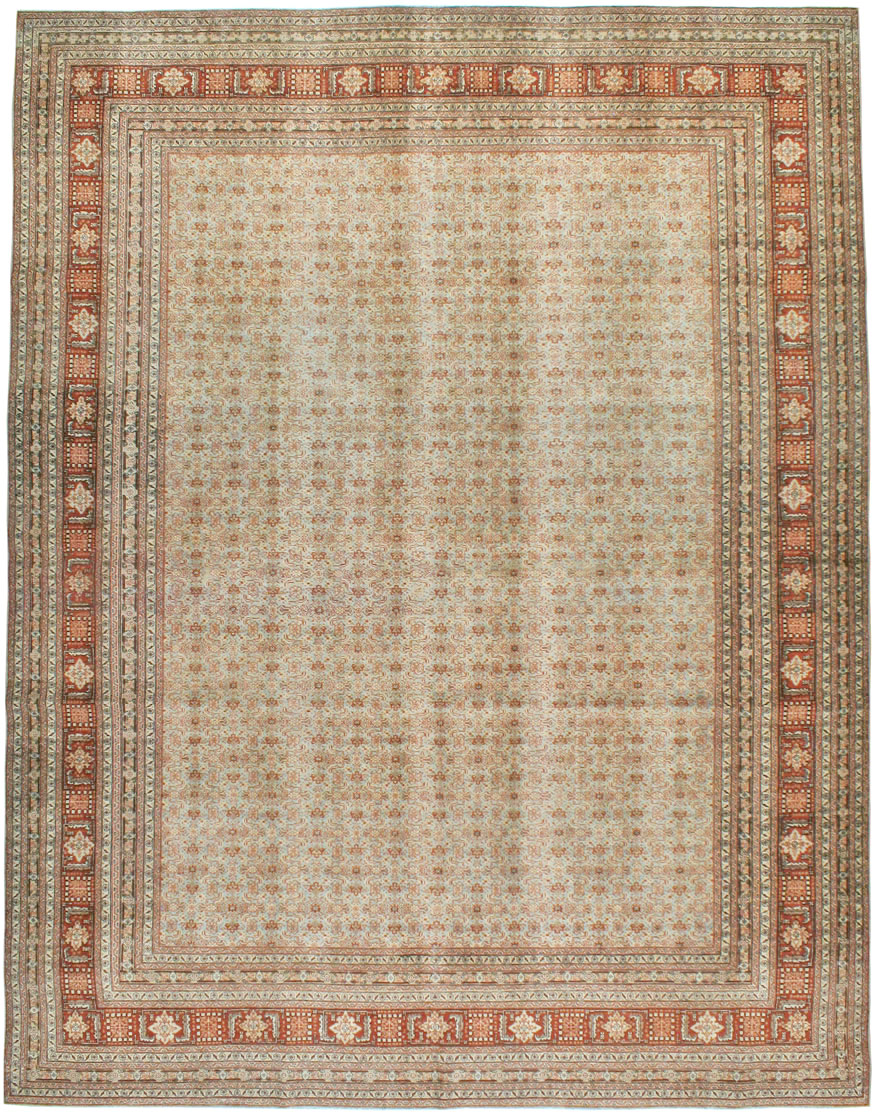 Antique Persian Tabriz Carpet, No.22529 - Staging