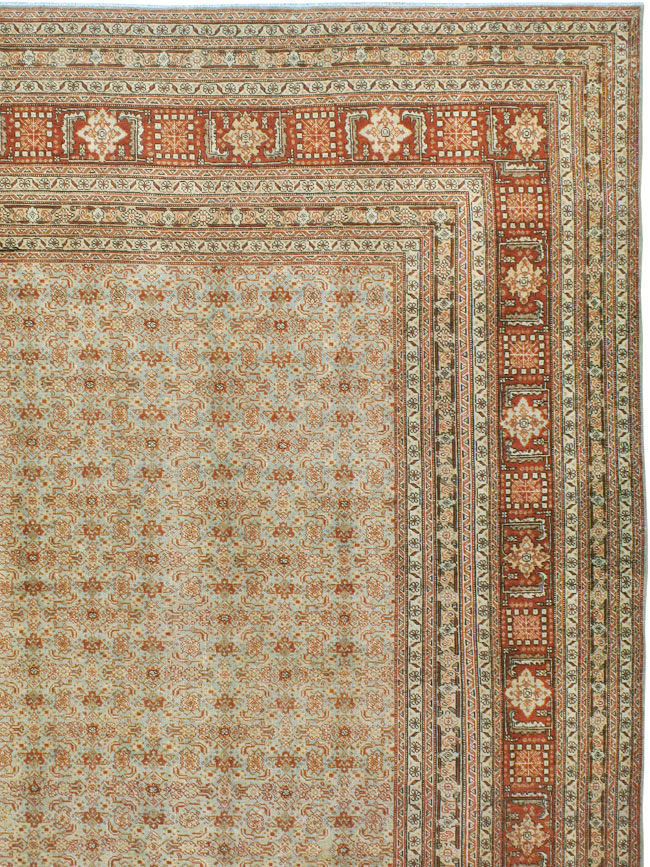 Antique Persian Tabriz Carpet, No.22529 - Staging