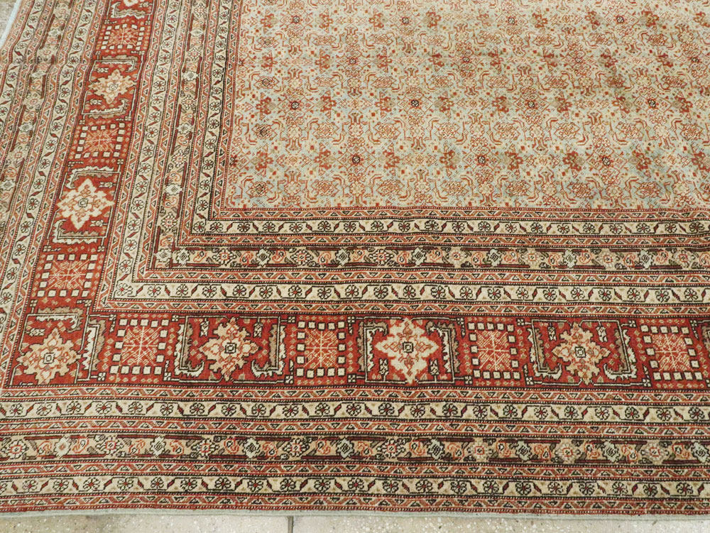 Antique Persian Tabriz Carpet, No.22529 - Staging
