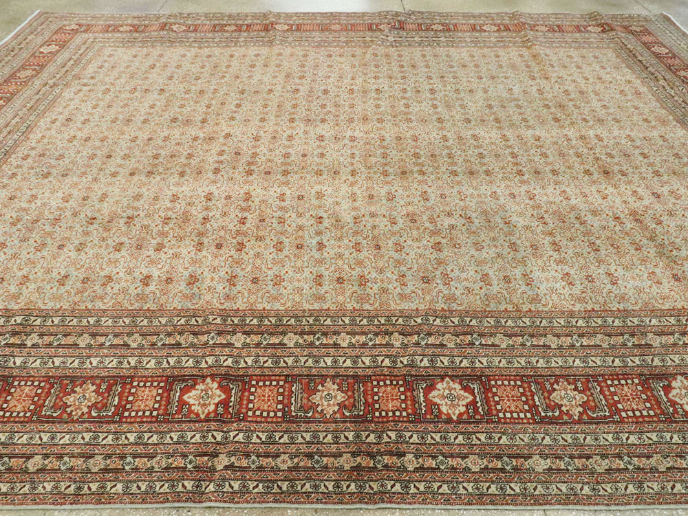 Antique Persian Tabriz Carpet, No.22529 - Staging