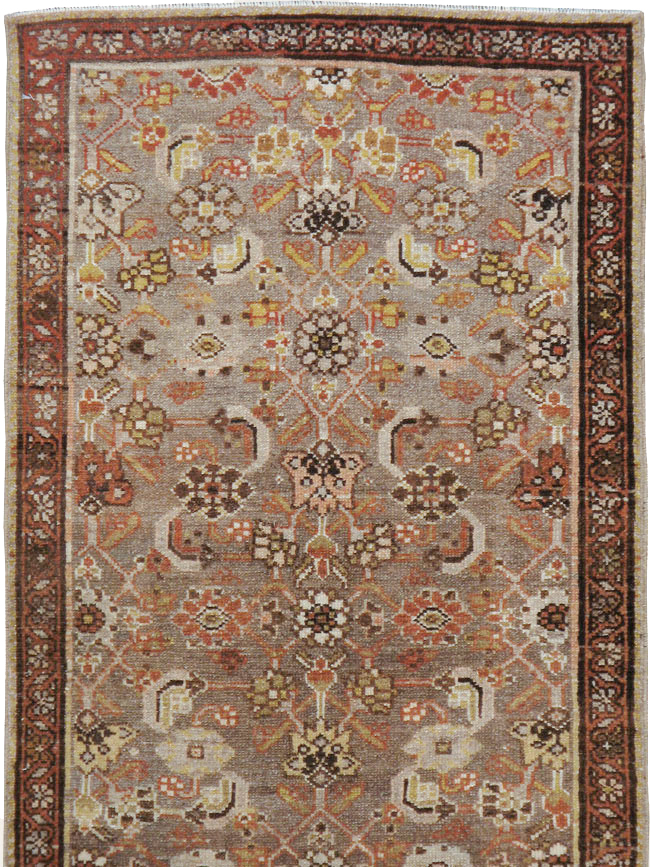 Vintage Persian Malayer Runner, No.22532 - Staging