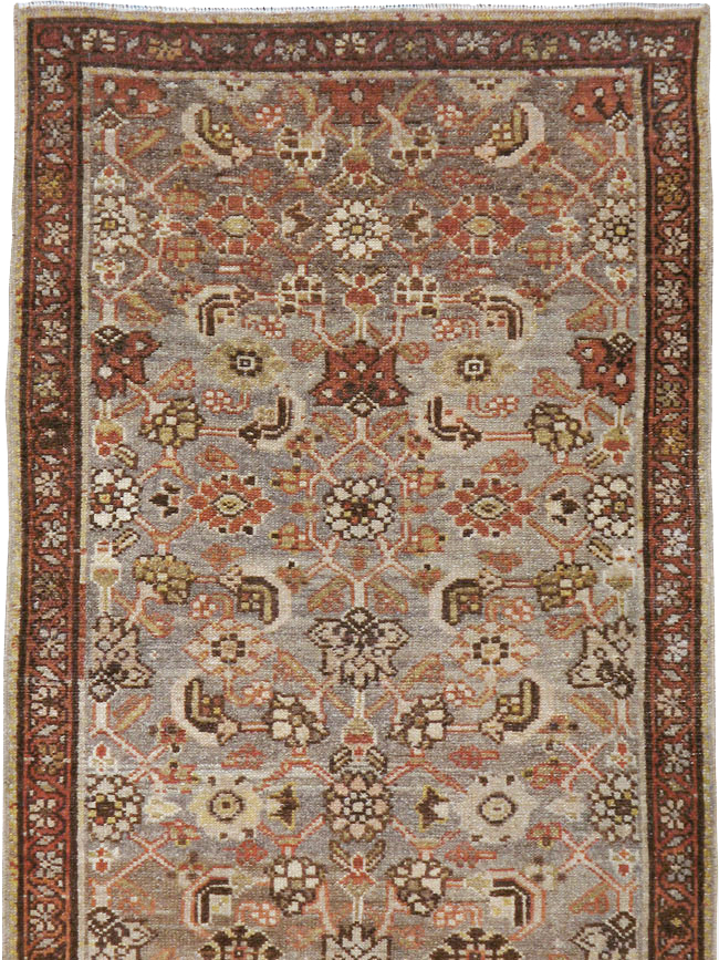 Vintage Persian Malayer Runner, No.22532 - Staging