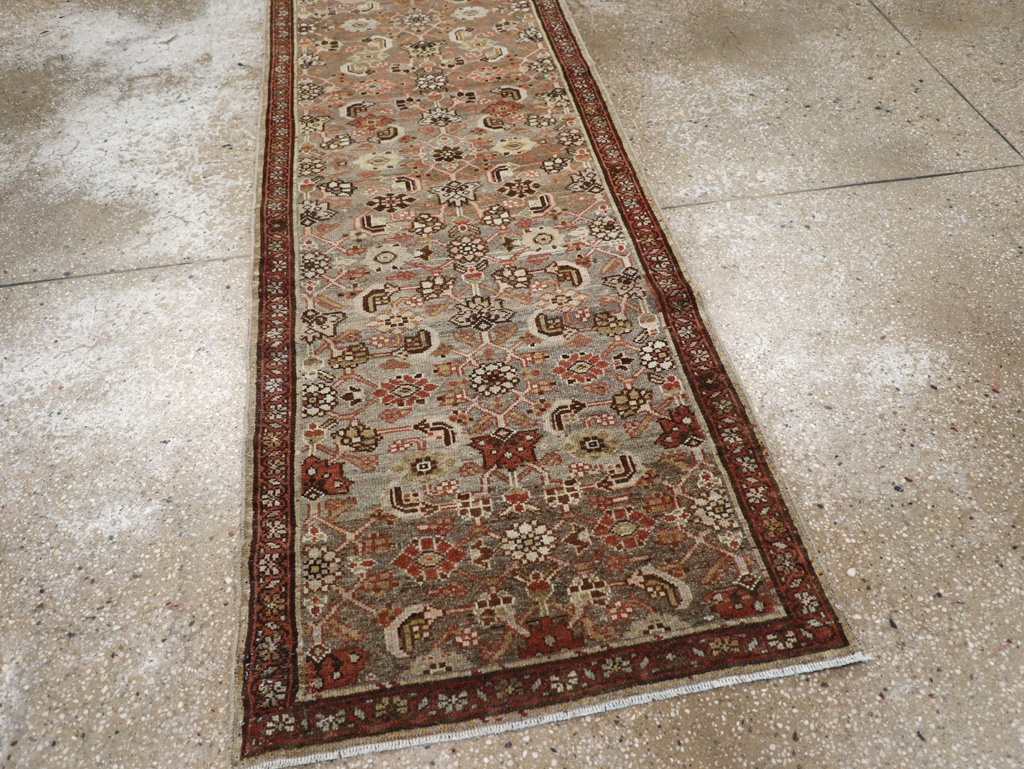 Vintage Persian Malayer Runner, No.22532 - Staging
