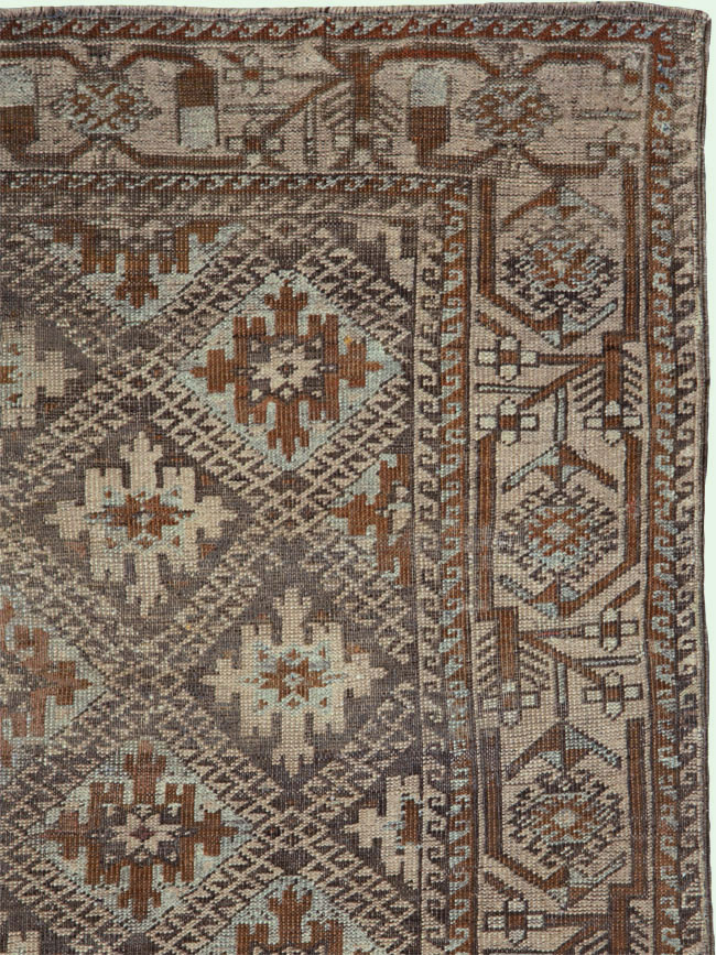 Vintage Persian Baluch Rug, No.22536 - Staging