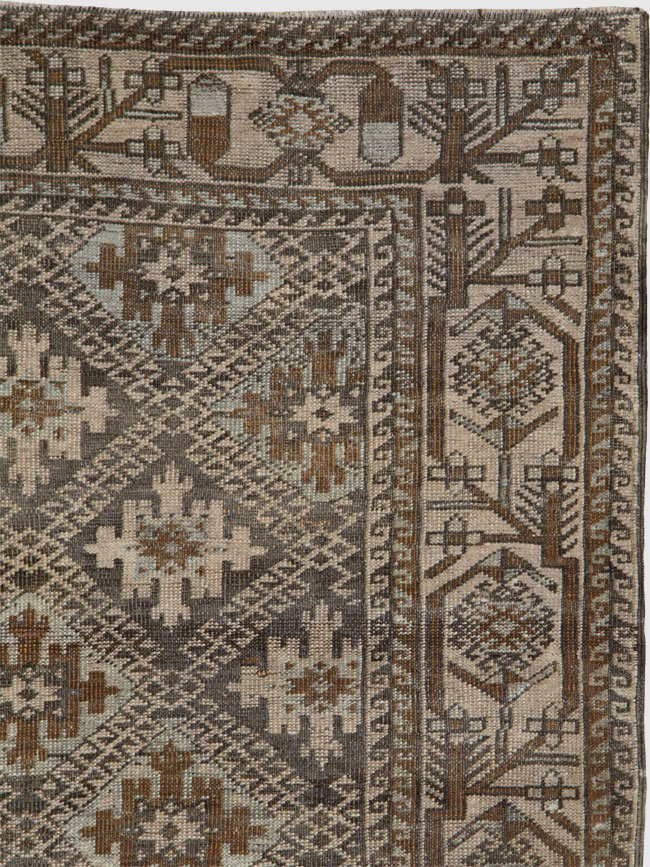 Vintage Persian Baluch Rug, No.22536 - Staging
