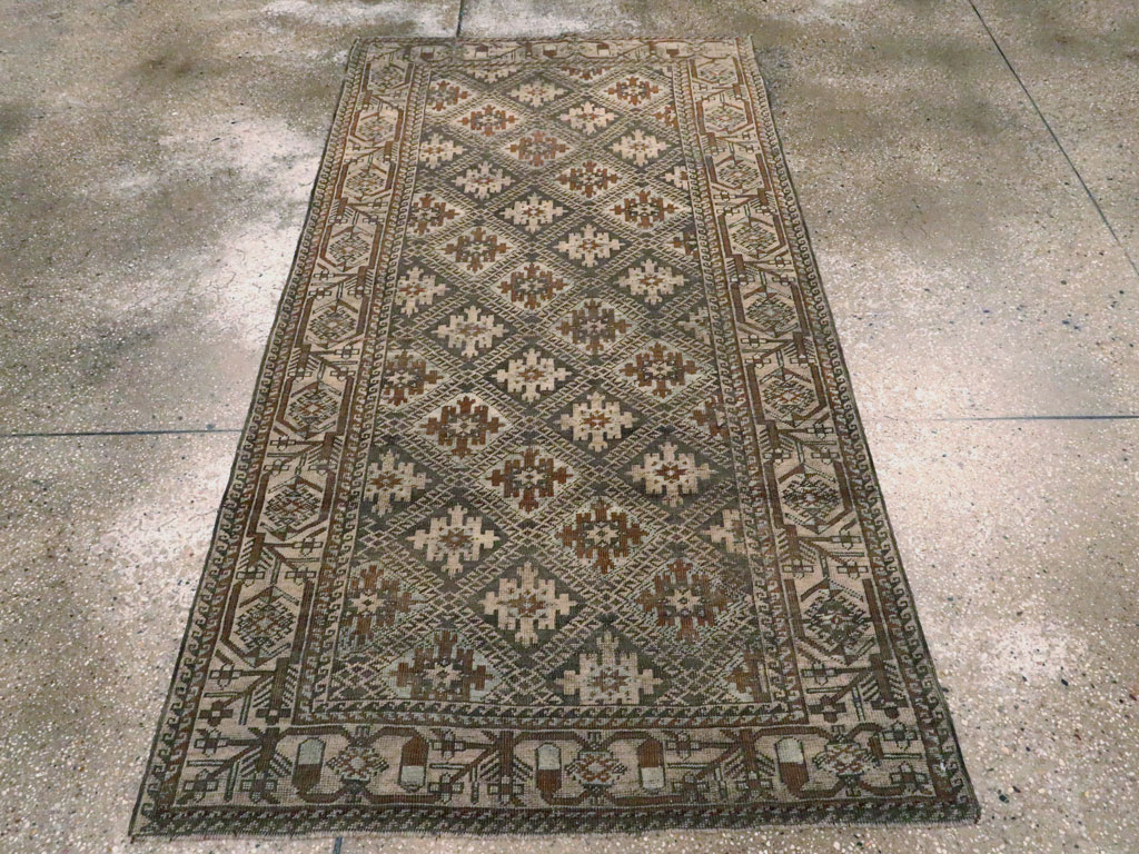 Vintage Persian Baluch Rug, No.22536 - Staging