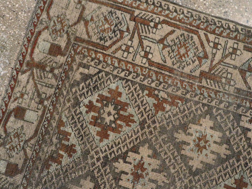 Vintage Persian Baluch Rug, No.22536 - Staging