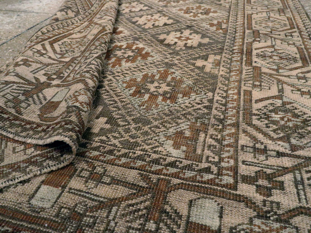 Vintage Persian Baluch Rug, No.22536 - Staging