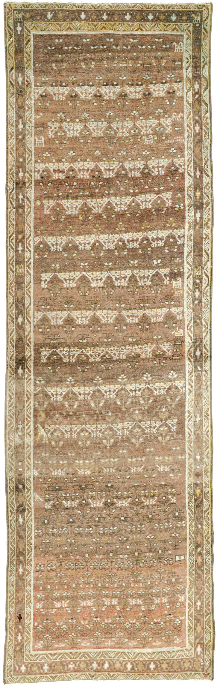 Antique Persian Malayer Runner Rug, No.22541 - Staging