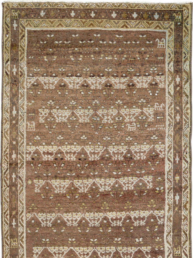 Antique Persian Malayer Runner Rug, No.22541 - Staging