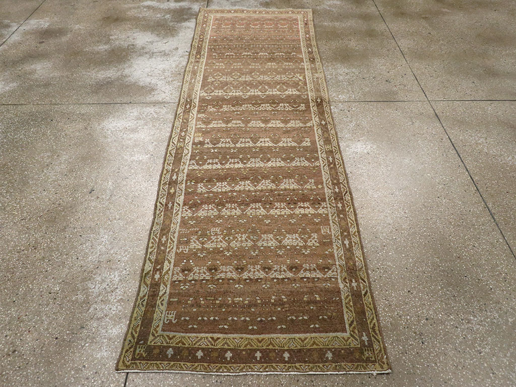 Antique Persian Malayer Runner Rug, No.22541 - Staging