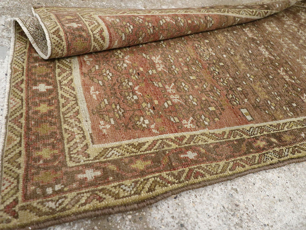 Antique Persian Malayer Runner Rug, No.22541 - Staging