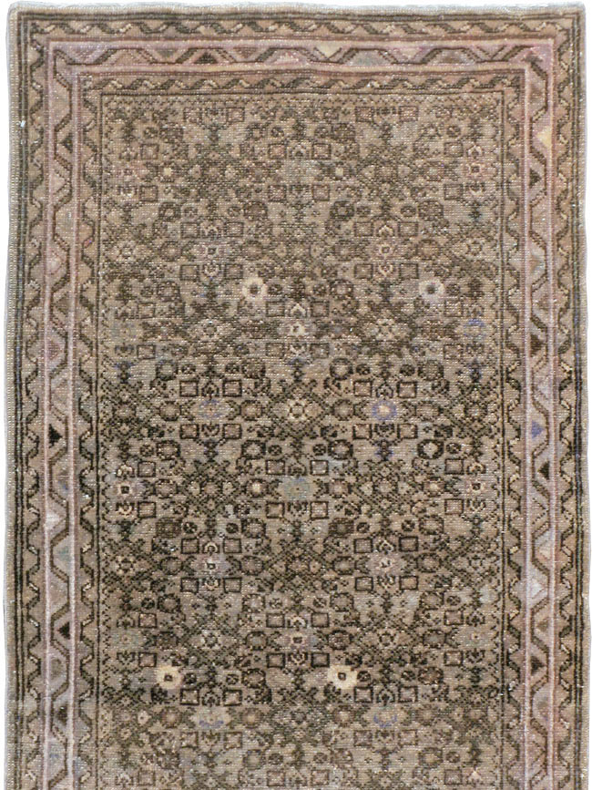 Vintage Persian Malayer Long Runner, No.22548 - Staging