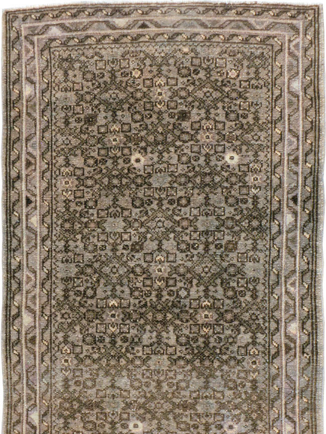 Vintage Persian Malayer Long Runner, No.22548 - Staging