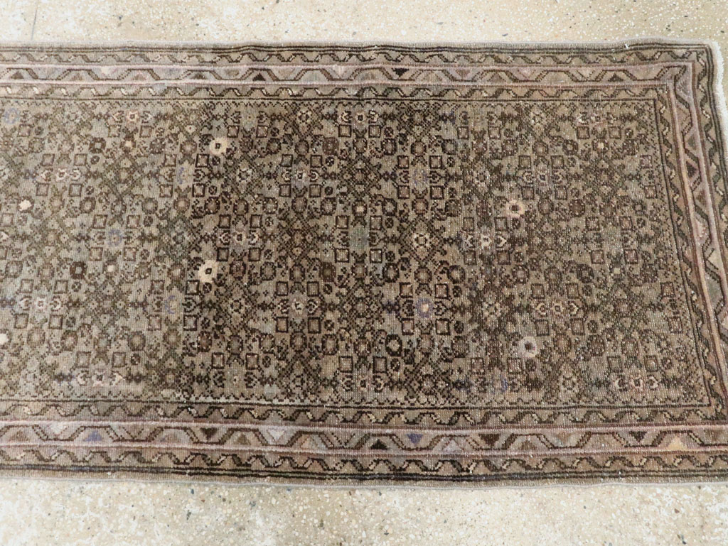 Vintage Persian Malayer Long Runner, No.22548 - Staging