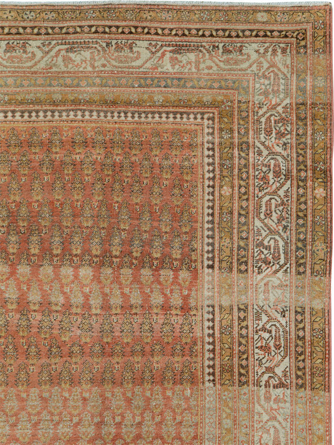Antique Persian Malayer Room Size Carpet, No.22552 - Staging