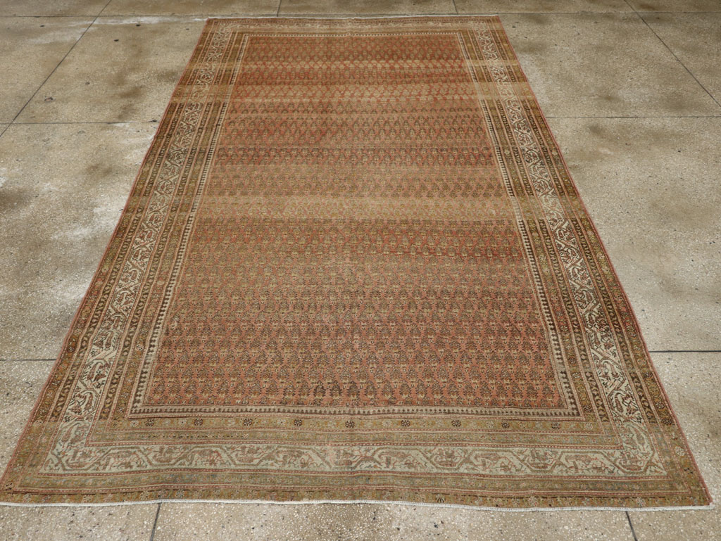 Antique Persian Malayer Room Size Carpet, No.22552 - Staging