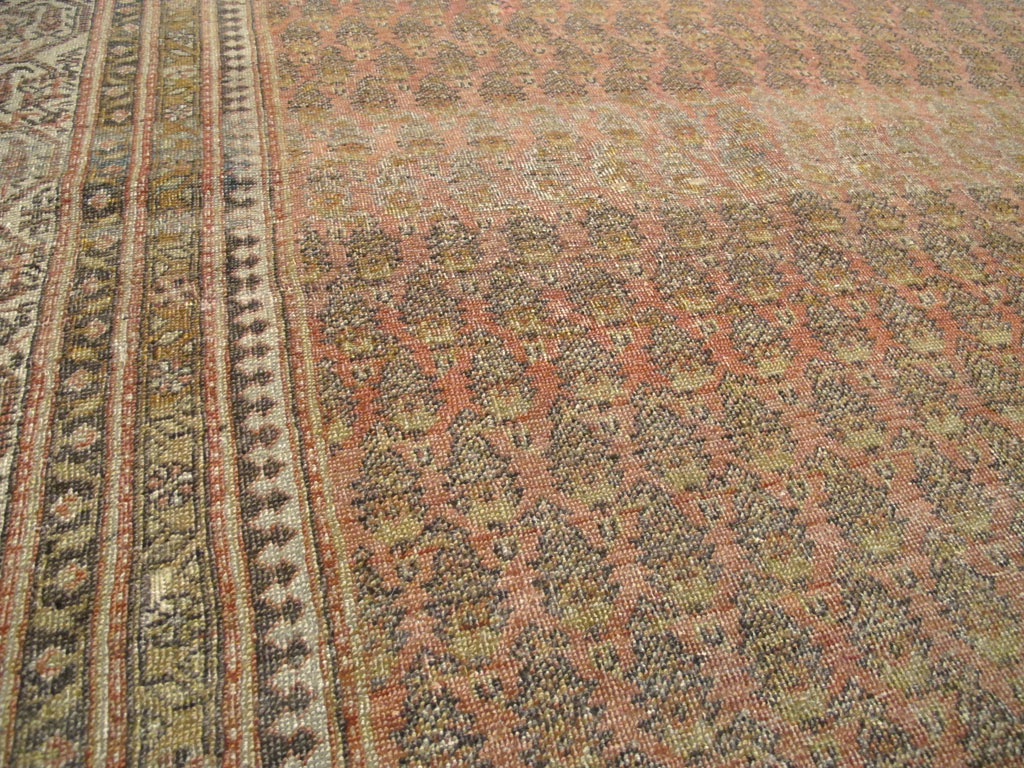 Antique Persian Malayer Room Size Carpet, No.22552 - Staging