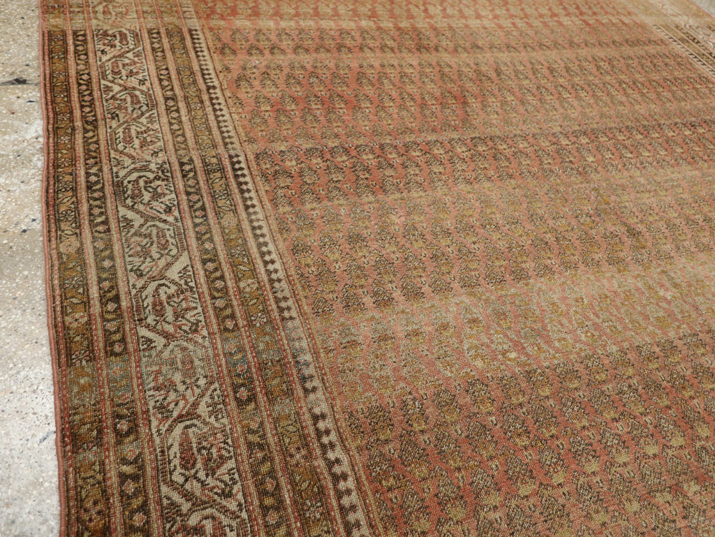 Antique Persian Malayer Room Size Carpet, No.22552 - Staging
