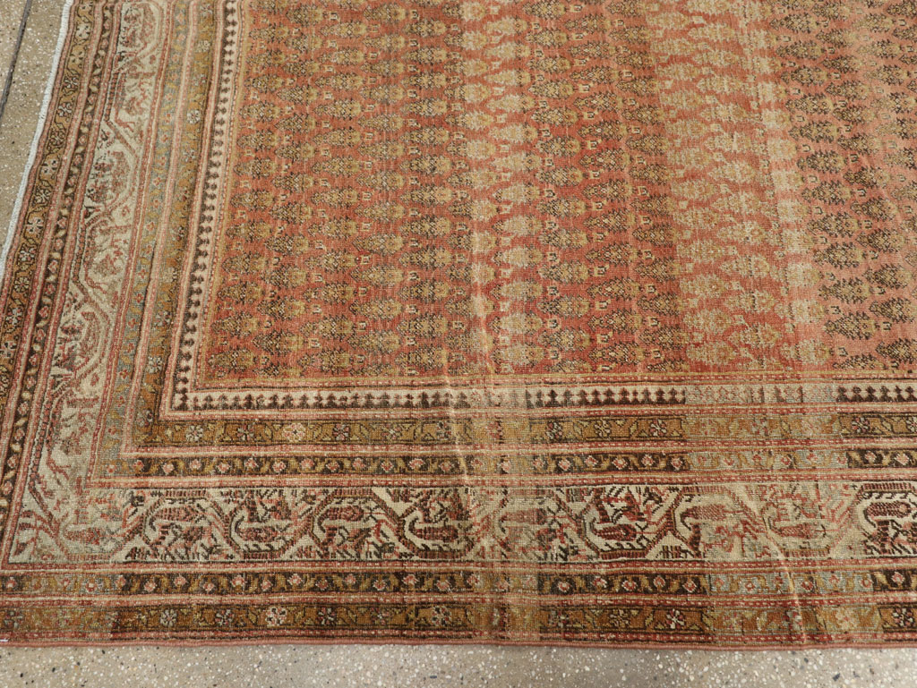 Antique Persian Malayer Room Size Carpet, No.22552 - Staging