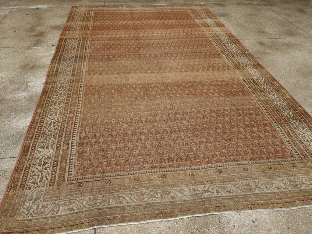 Antique Persian Malayer Room Size Carpet, No.22552 - Staging