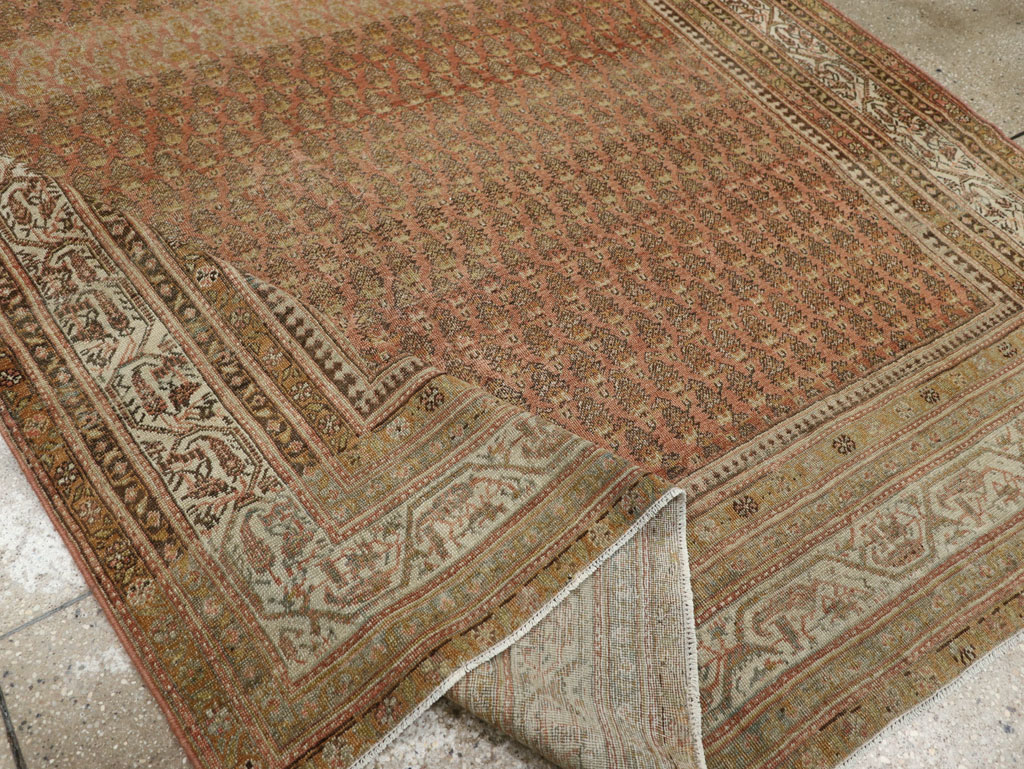 Antique Persian Malayer Room Size Carpet, No.22552 - Staging