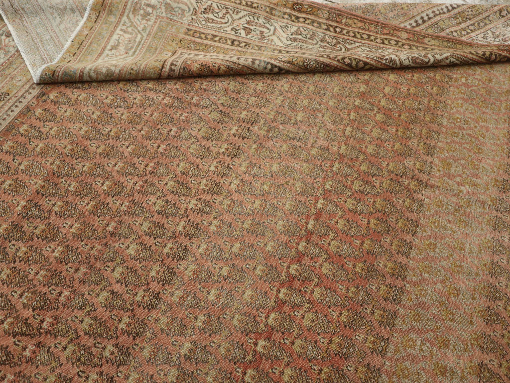 Antique Persian Malayer Room Size Carpet, No.22552 - Staging