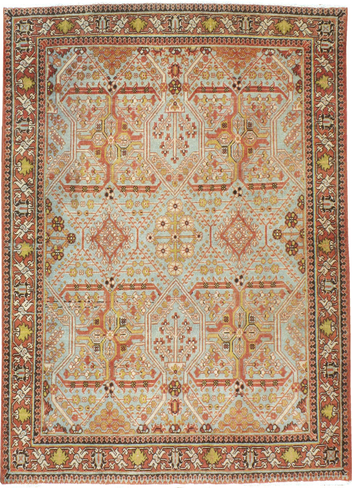 Vintage Persian Joshegan Rug, No.22554 - Staging