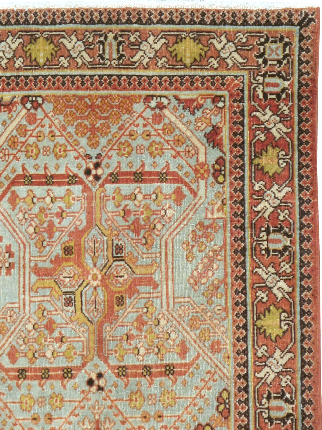 Vintage Persian Joshegan Rug, No.22554 - Staging