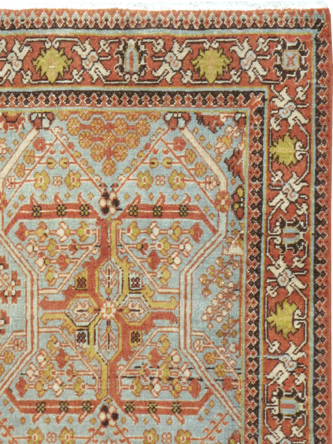 Vintage Persian Joshegan Rug, No.22554 - Staging