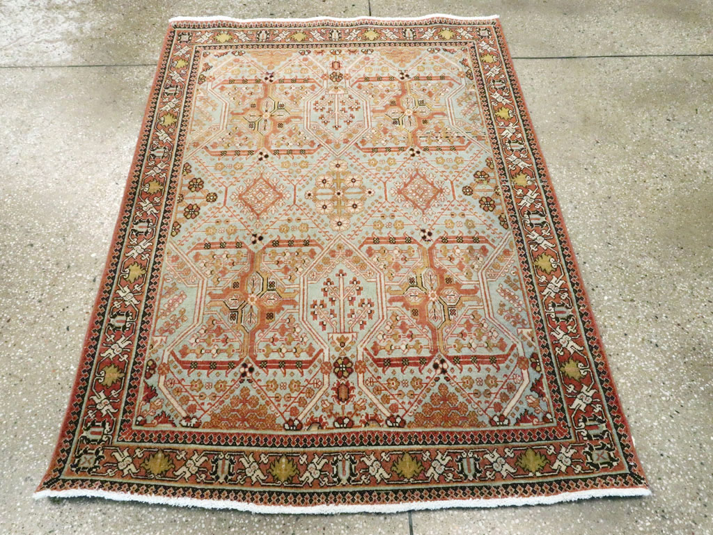 Vintage Persian Joshegan Rug, No.22554 - Staging