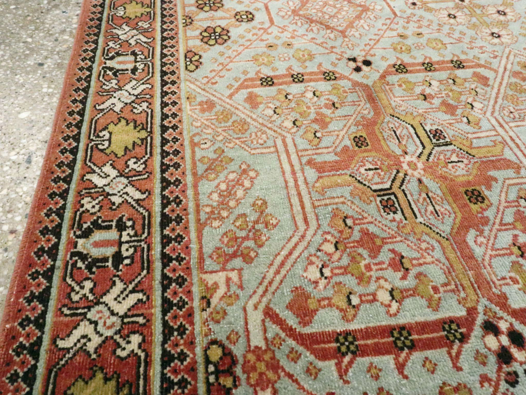Vintage Persian Joshegan Rug, No.22554 - Staging