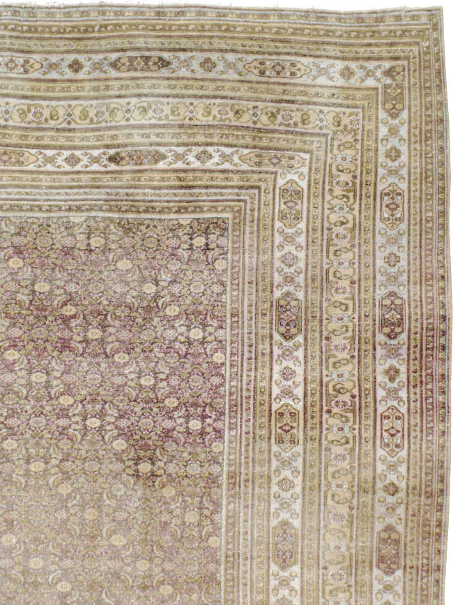 Antique Persian Dorokhsh Carpet, No.22559 - Staging